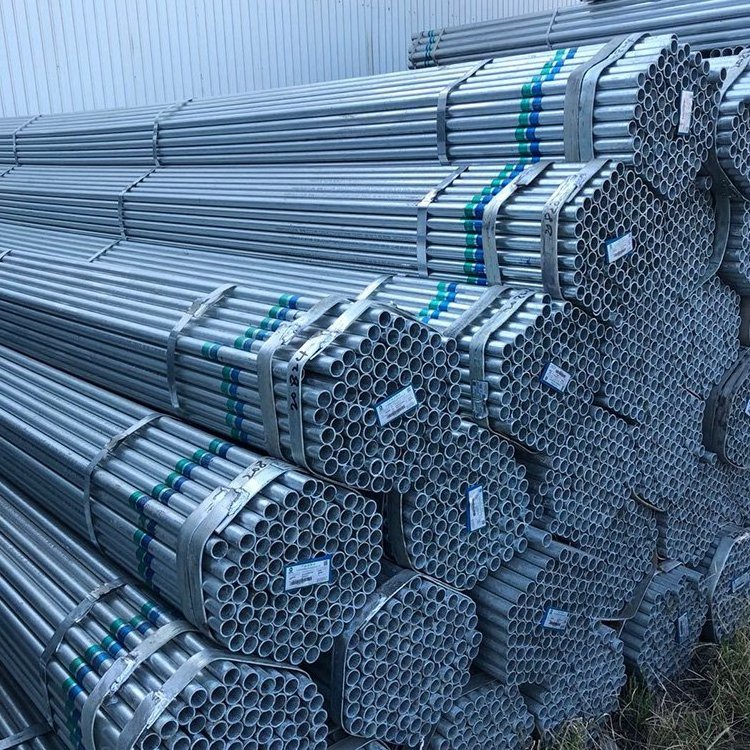 ERW Black Iron Pipe Round Welded Galvanized Steel Pipes