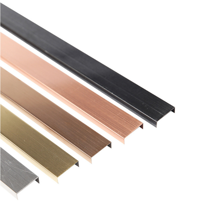 Aluminium Vinyl Foam Skirting Board PVC Moulding Wall Panels Flooring Accessories Brushed Metal Skirting Protectors