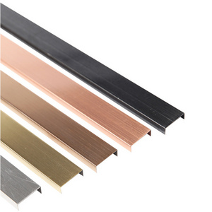 Aluminium Vinyl Foam Skirting Board PVC Moulding Wall Panels Flooring Accessories Brushed Metal Skirting Protectors