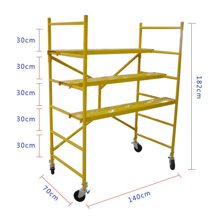 4 Feet Movable Portable Multi Function Mobile Mini Baker Scaffold