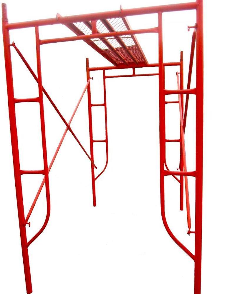 Q345 Galvanized Painted H Frame Ladder Walk Through Scaffolding Andamio for Construction