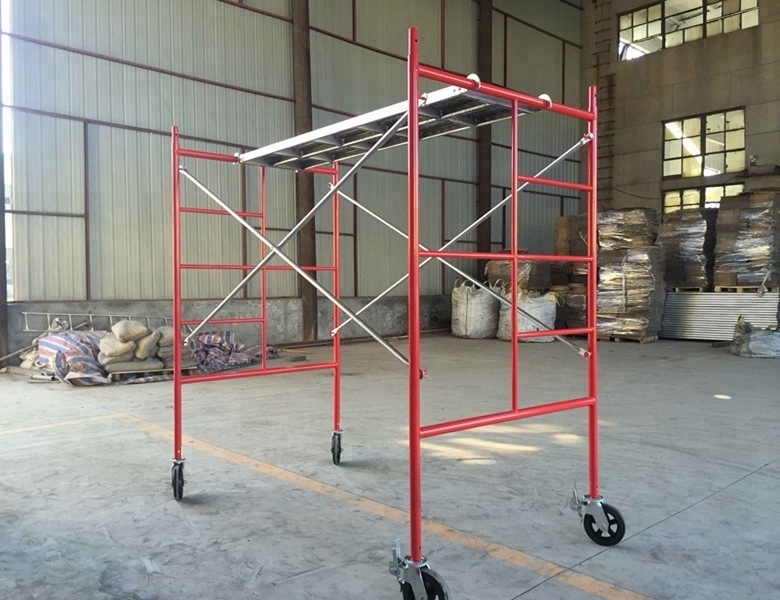 Q345 Galvanized Painted H Frame Ladder Walk Through Scaffolding Andamio for Construction