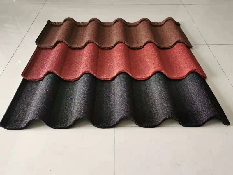 Chinese Anti-Corrosive Galvanized Steel Sheet Bent Metal Stone Coated Roof Tile