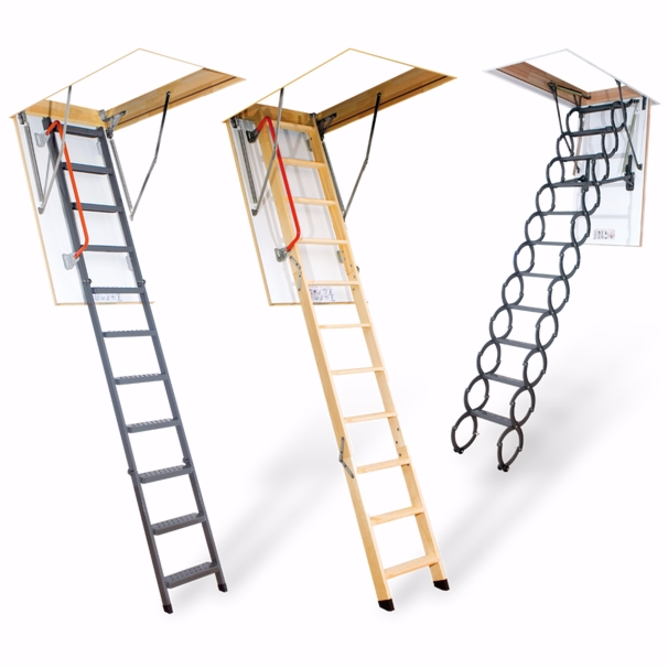 New Retractable Pull Down Attic Stairs Loft Ladders