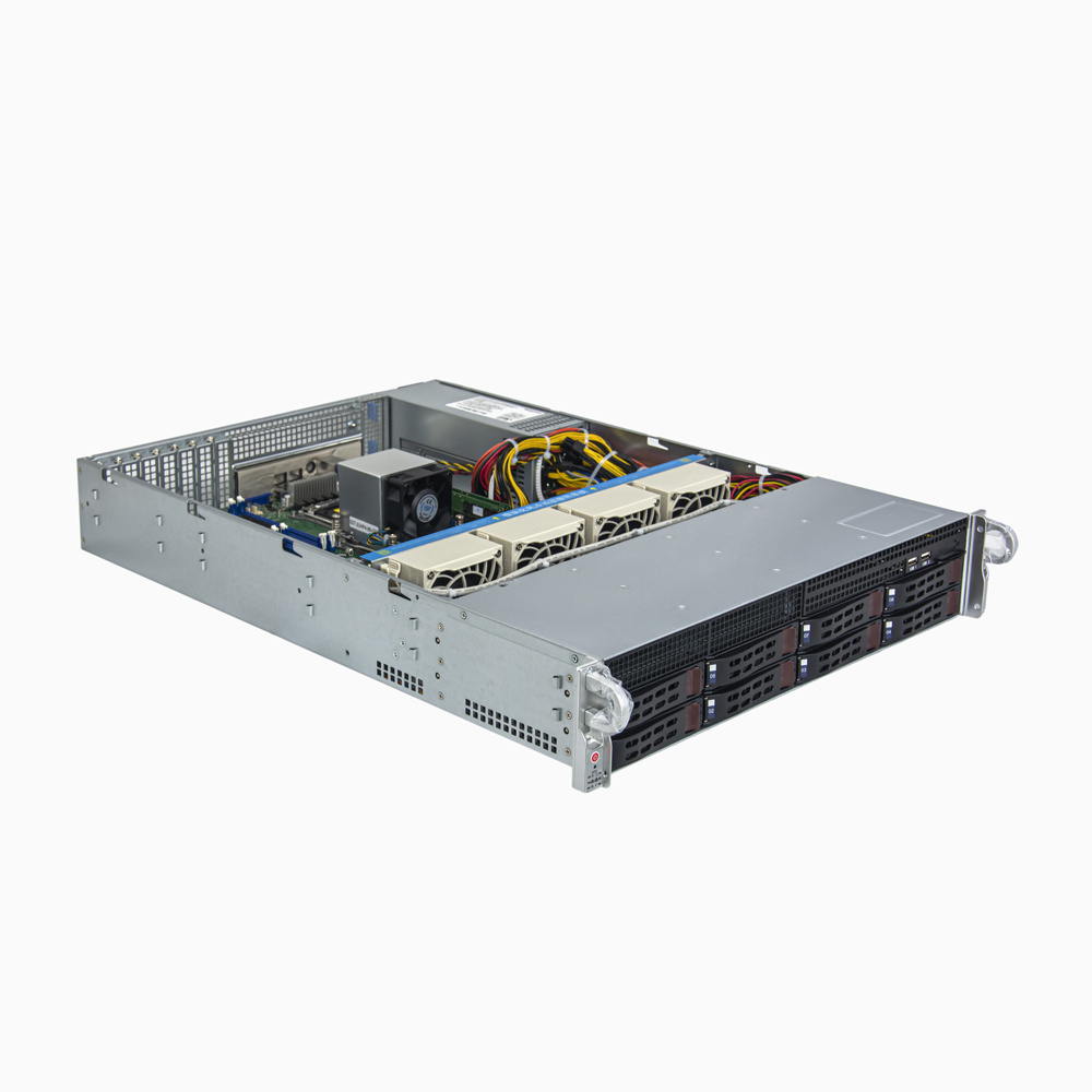 Cheap 2U Rack Server for Xeon processor E5-2600 v3/v4 Dual Socket LGA-2011-3 C612 Chipset 2 RJ45