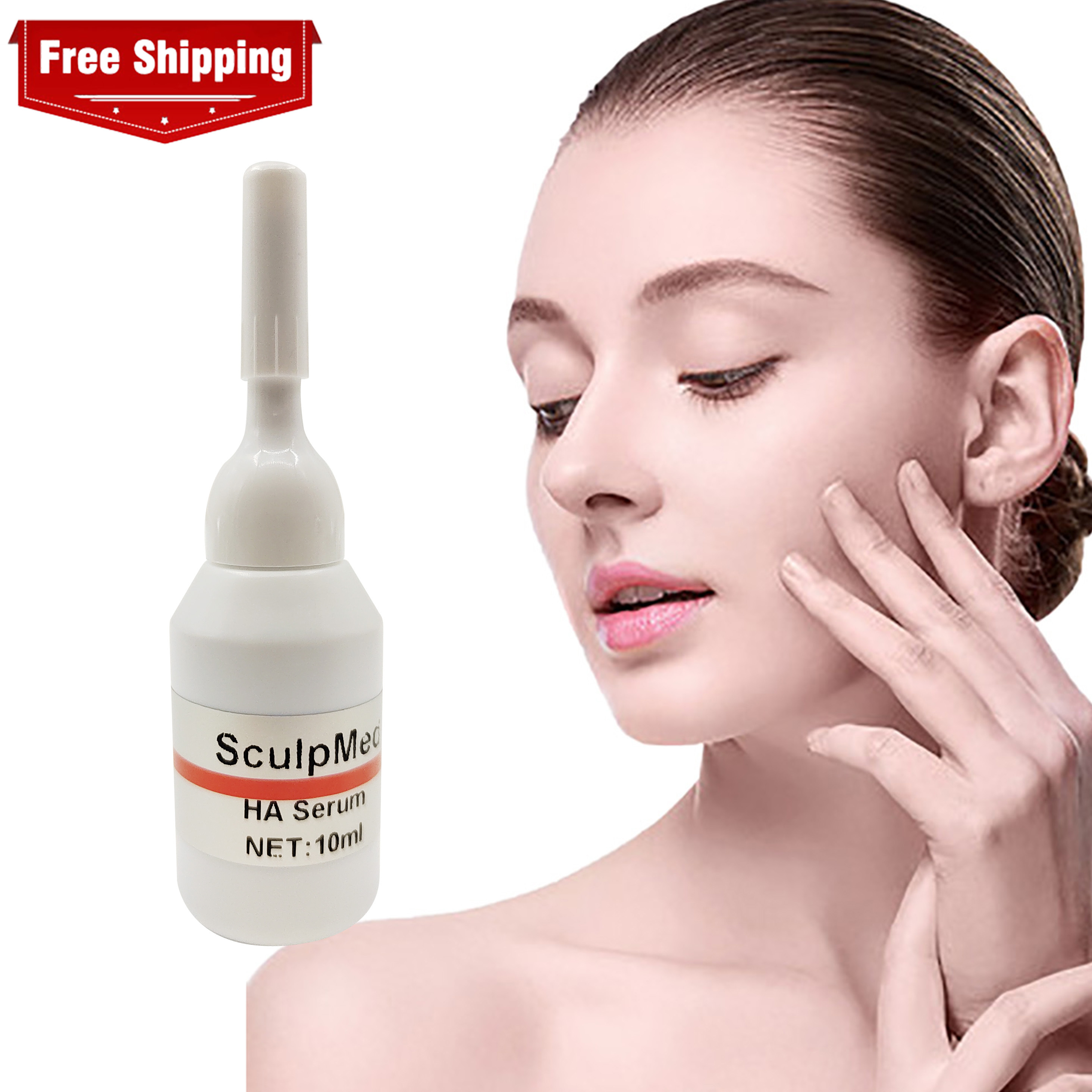 100% Pure Hyaluronic Acid Microneedling Serum HA Moisturizing Pure Korea Japan skin Hyaluronic Acid Face Moisturizer 10ml