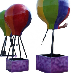 Factory Customized Wedding party birthday props resin fiberglass hanging hot air Balloon stand for Decorations