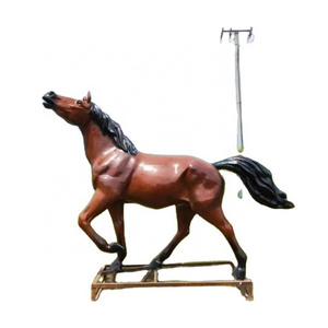 Customized LifeSize Statue Brown Black White Horse Figures Large Fiberglass Resin Animal Sculpture for Outdoor Garden Decoration