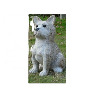 Customize Outdoor Animal Dog Fiberglass Material Statue Sculpture Life Size Fiberglass Dog Resin Statue Sculpture For Decoration