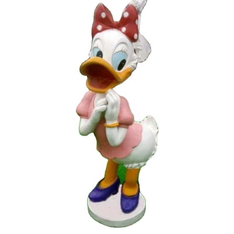 Popular Art Sculpture resin Fiberglass Donald Duck Resin Statue Pop Art Sculpture Duck Fiberglass Sculptures For Indoor decor