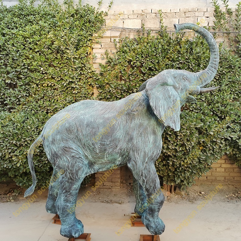 Customize Fiberglass Resin Elephant Statue Sculpture Outdoor Life Size Fiberglass Animal Statue Sculpture For Garden Decoration