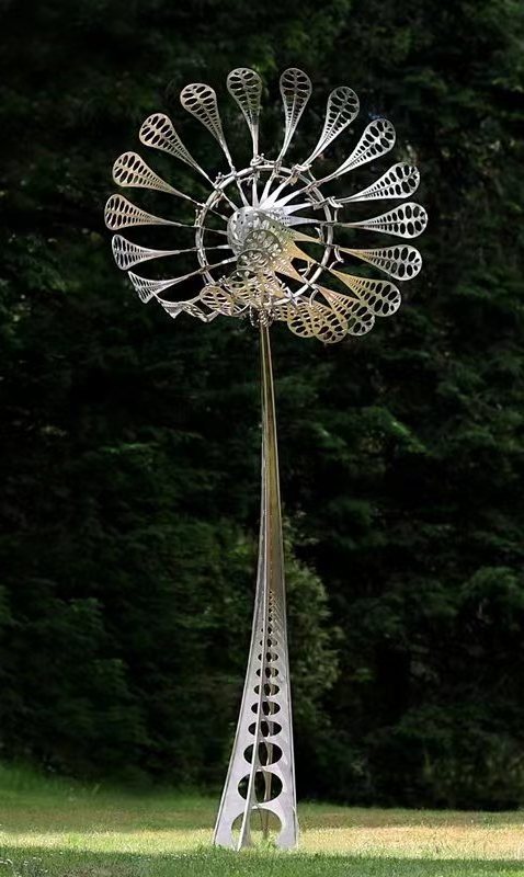 Outdoor Metal Stainless Steel Art Wind Kinetic Sculpture For Sale