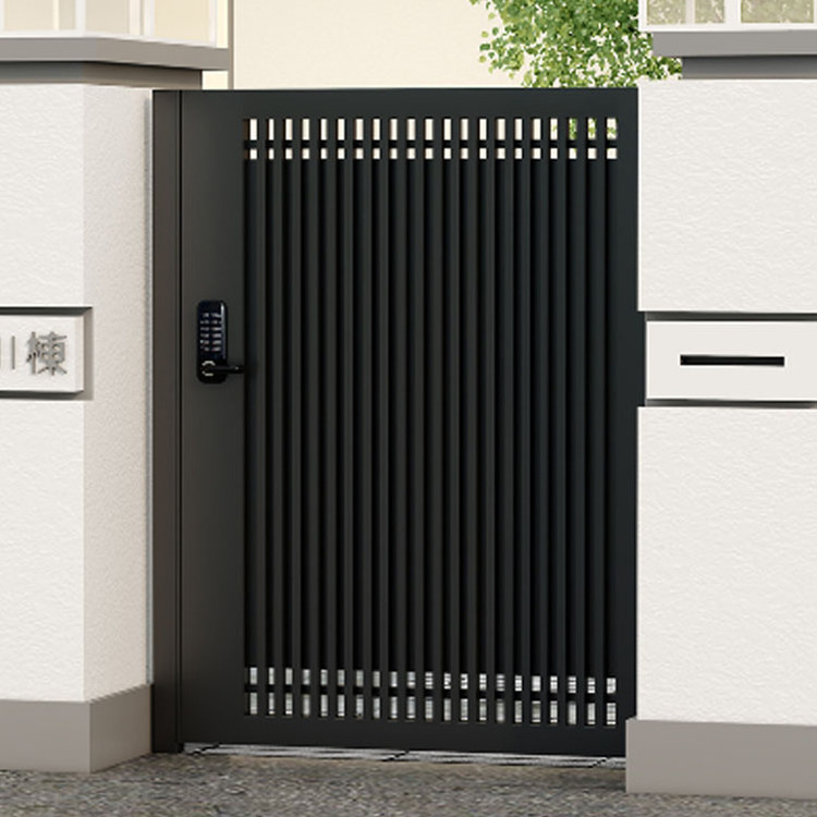 Villa Doors Electric Garden Gates Aluminium Courtyard Gate Community Anti-theft Swing Door Courtyards Gate