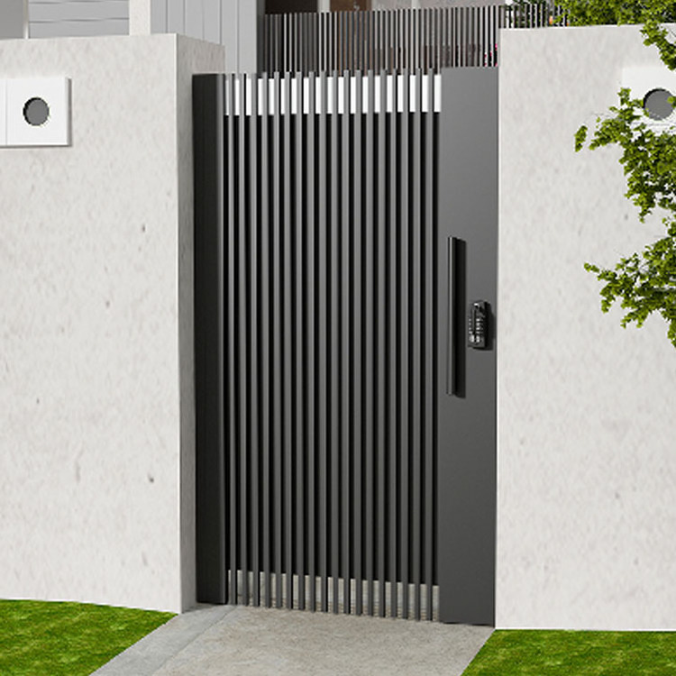 Villa Doors Electric Garden Gates Aluminium Courtyard Gate Community Anti-theft Swing Door Courtyards Gate