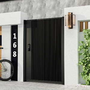 Villa Doors Electric Garden Gates Aluminium Courtyard Gate Community Anti-theft Swing Door Courtyards Gate