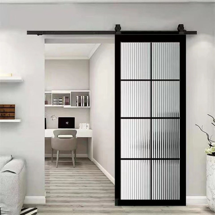 High Quality Aluminum Barn Door Price American Barn Door Carbon Steel Handle Barn Door Lock