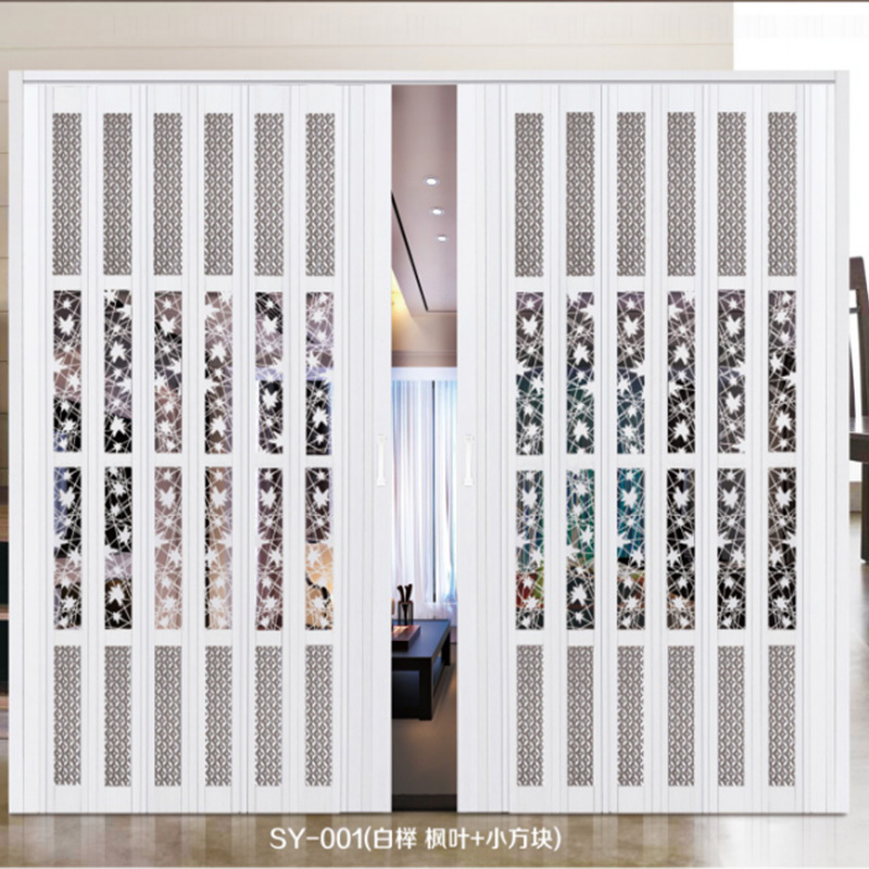 Accordion pvc doors commercial modern interior pvc toilet plastic frame folding door 20ft decorative door panel philippines