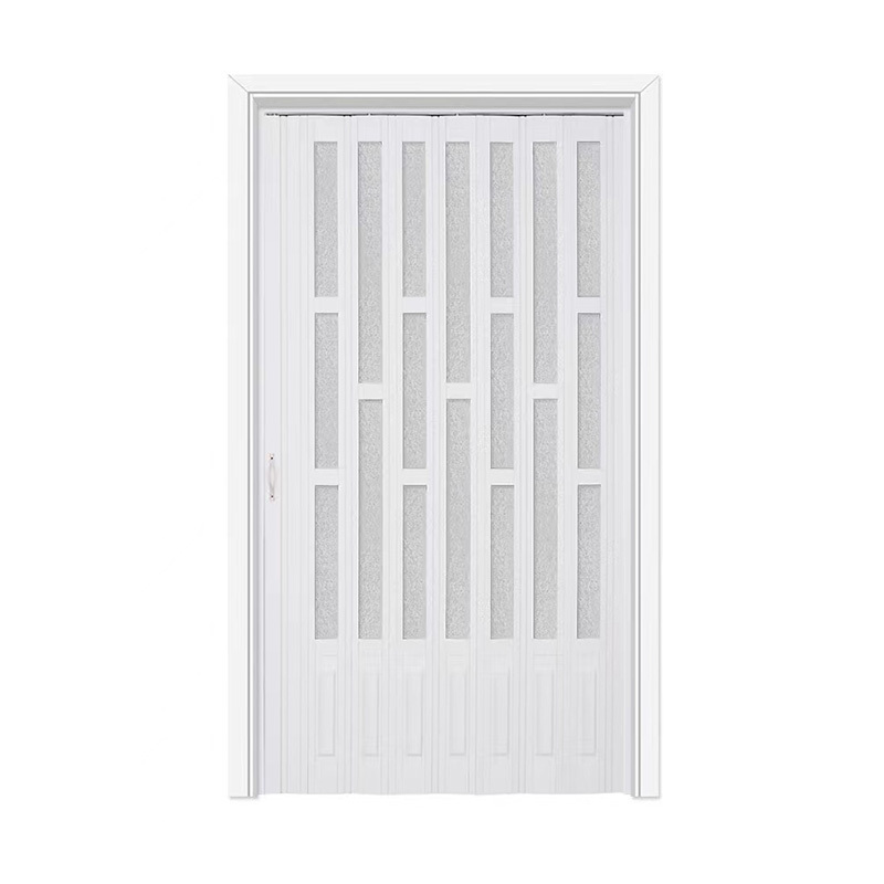 BI folding accordion door pvc sliding divider cheap price pvc frame retractable mosquito screen door with protective screen.