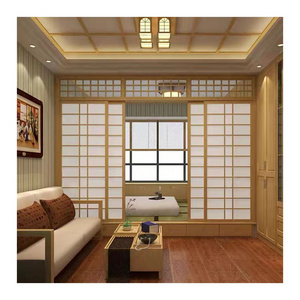 Japanese style sliding door solid wood partition door