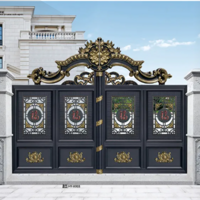 Outdoor luxury double door iron gates entrance main entrance gate stainless steel door design luxury main entrance gate