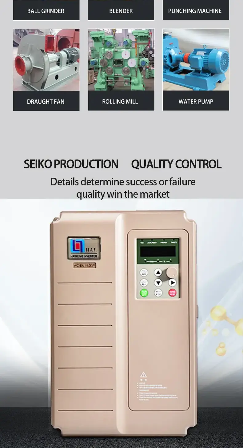 380V 4kw HL7000 Single Phase To 3 Phase Inverter AC Variable Frequency Drive Converter VFD