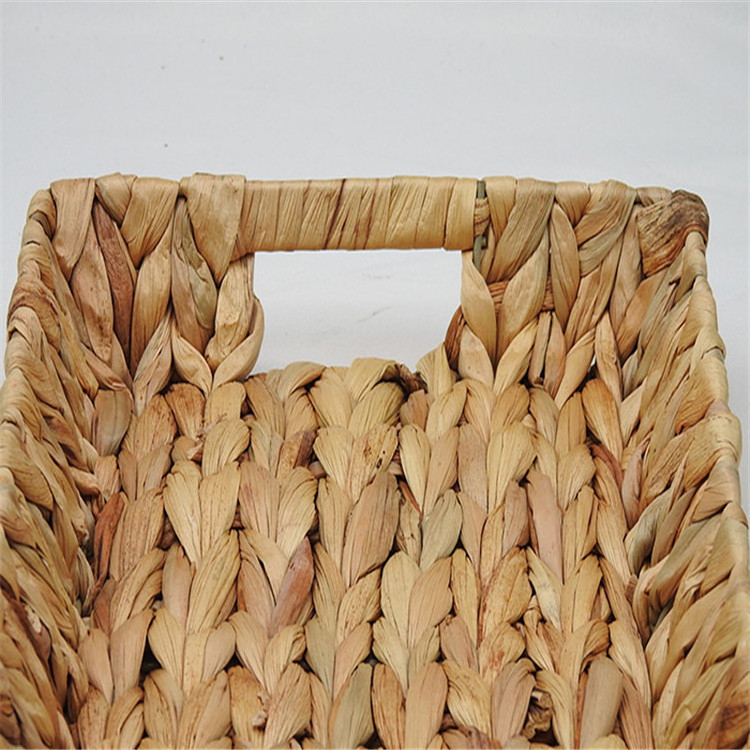 Pure Rattan weaving storage basket with rattan handles