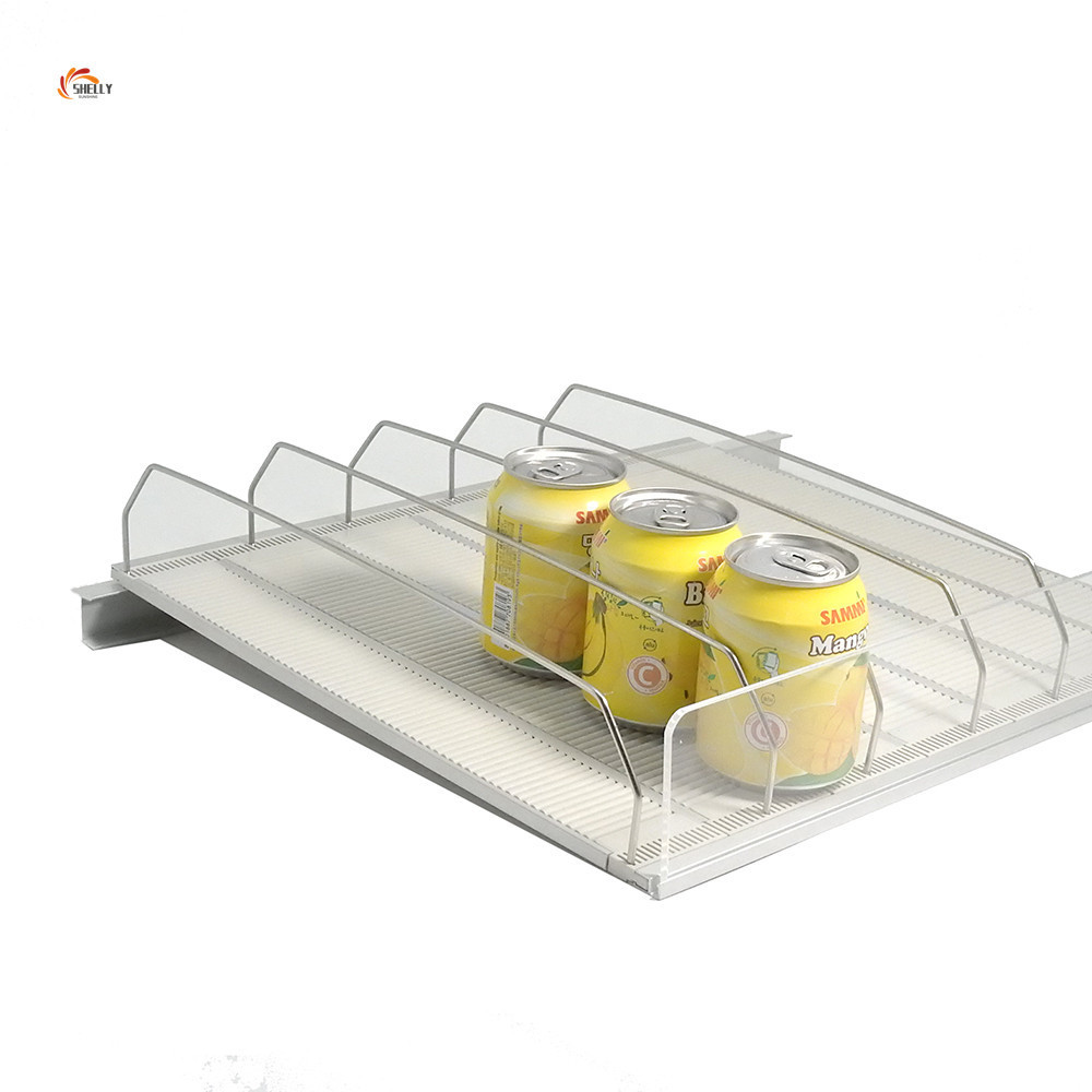 Customized feed bottle/milk/beer/drinking display gravity roller shelf ...