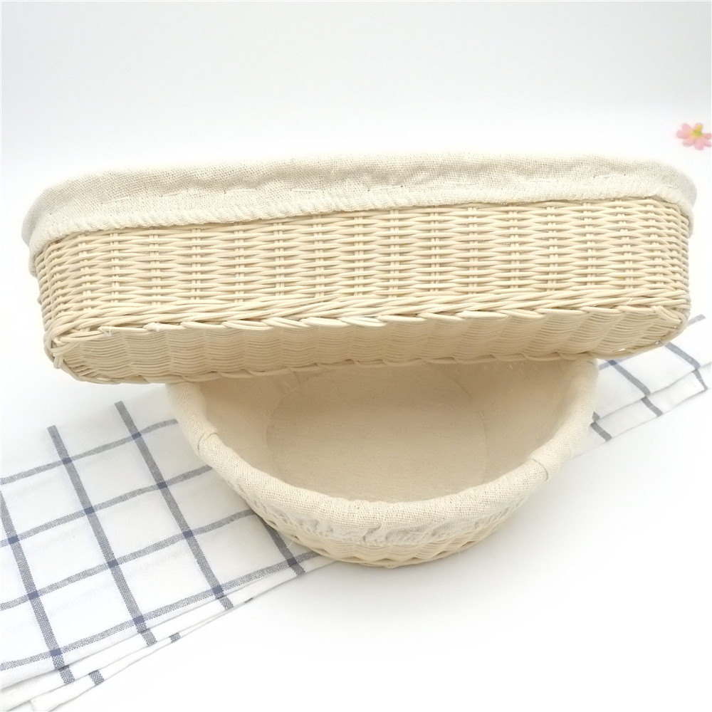 Factory Supply  Natural Cane  Ring Round benetton basket wicker bread proofing baskets for sourdough