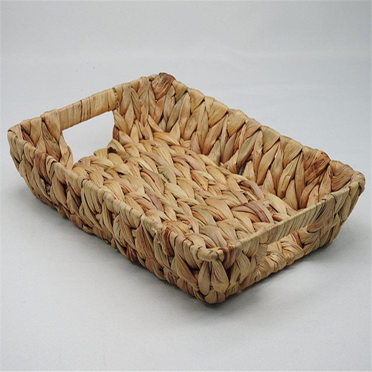 Pure Rattan weaving storage basket with rattan handles