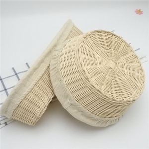 Factory Supply  Natural Cane  Ring Round benetton basket wicker bread proofing baskets for sourdough