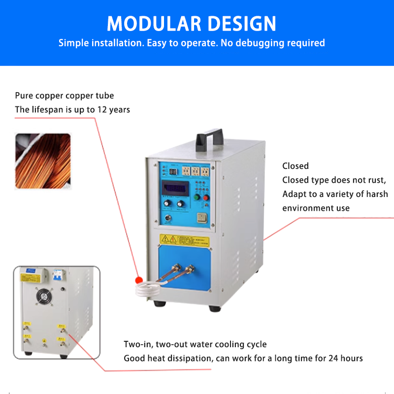 15KW High Frequency Induction Heating Machine For Brazing Welding Quenching