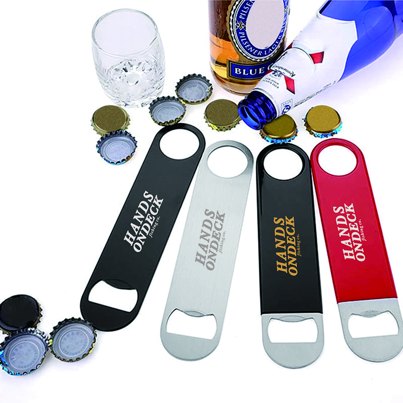 Wholesale Metal Stainless Steel Blank Poker Card Bar Blade Beer Bottle Opener