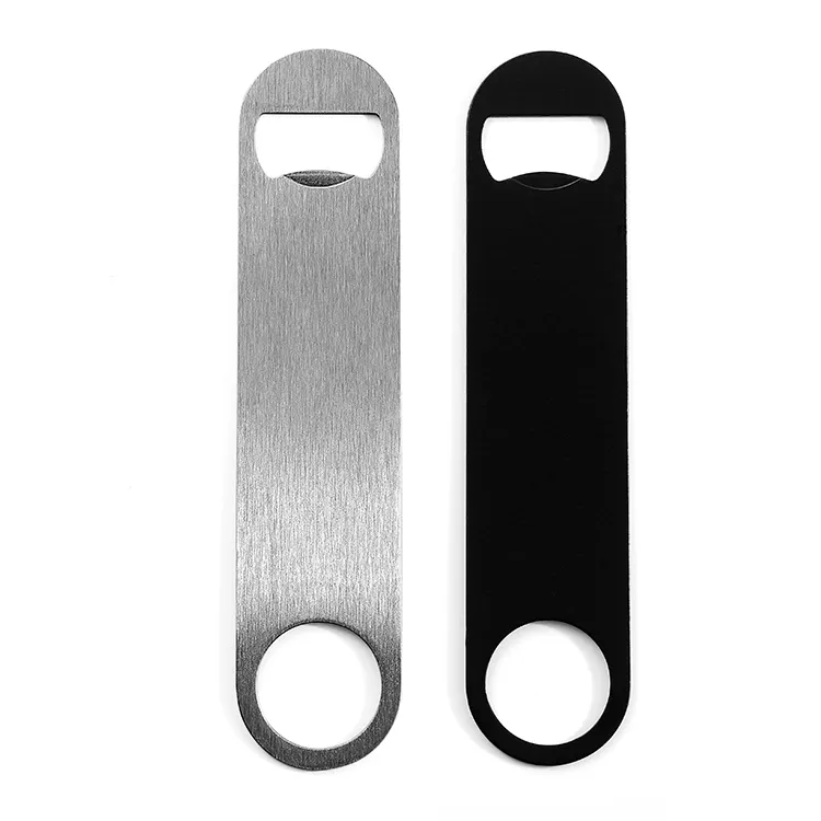 Wholesale Metal Stainless Steel Blank Poker Card Bar Blade Beer Bottle Opener