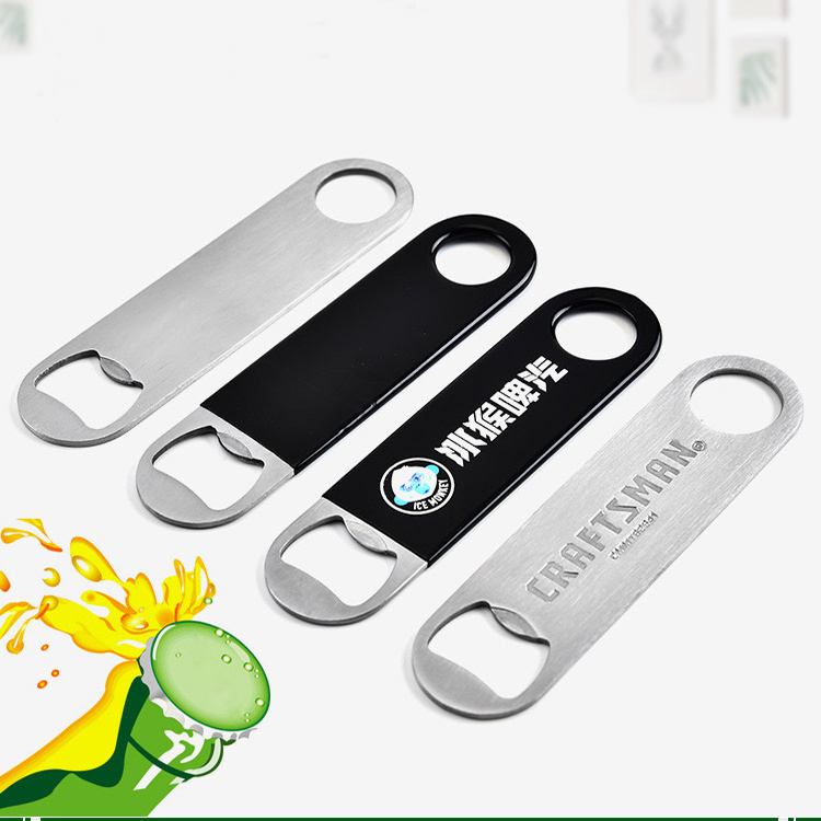 Wholesale Metal Stainless Steel Blank Poker Card Bar Blade Beer Bottle Opener