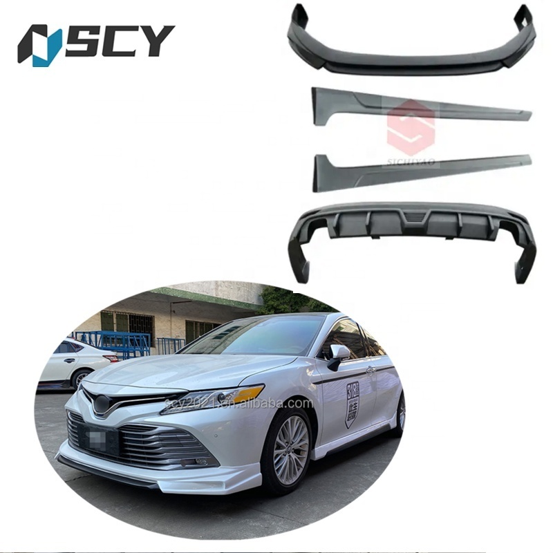 For Camry body kit 2018-2020 Toyota Camry Front lip Rear lip Side skirt