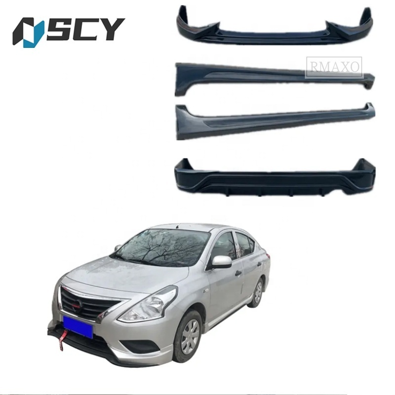 For Nissan Sunny body kit 2014-2016 Nissan Sunny Front lip bumper Rear lip Side skirt