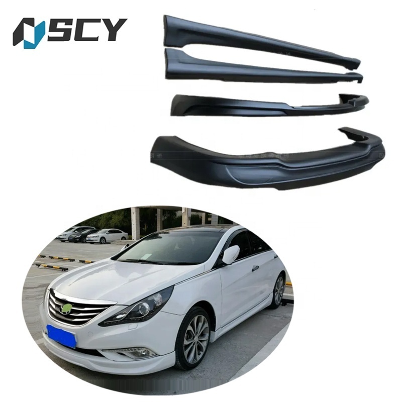 For Hyundai Sonata 8 body kit 2011-2015 Sonata8 Front lip  style A bumper Rear lip Side skirt