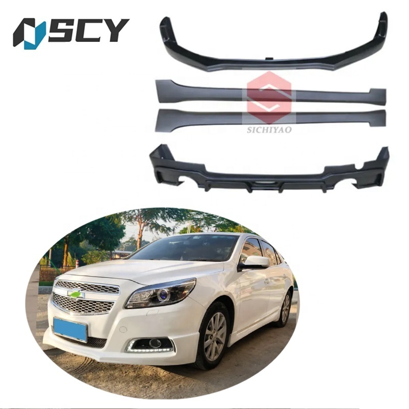 For Chevrolet Malibu body kit 2012-2014 Malibu Front lip style BJK bumper Rear lip Side skirt