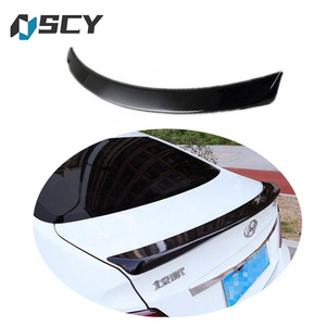 For Hyundai ACCENT spoiler 2011-2016 VERNA sedan rear lip spoiler ABS plastic Material Car Rear Wing Color Rear Spoiler