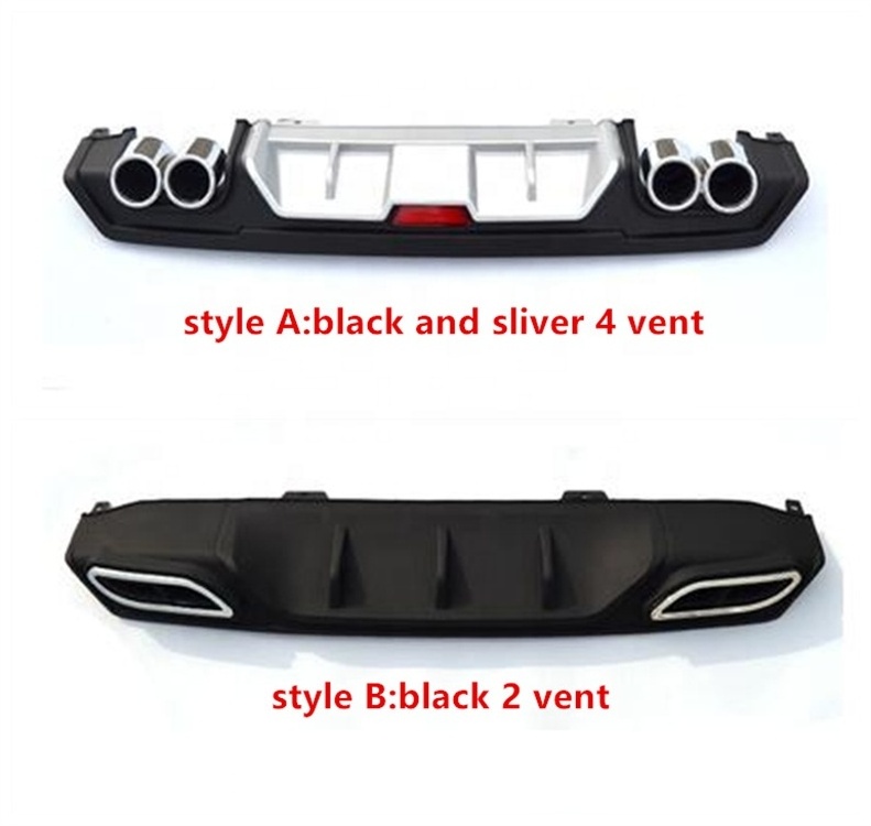 For Honda CIVIC Diffuser 2016 2017 2018 2019 Civic seden Body Kit style CS Car Rear Bumper Auto Car Diffuser