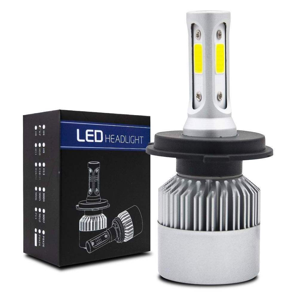 S2 3800  Lumen 6500K H4 LED Headlight Bulbs H7 Car LED Headlight Wholesale custom logo car LED lights