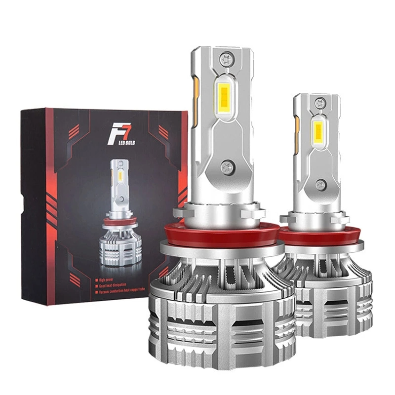 F7 Mini LED Car Light High Lumens Auto Headlights bulb 9-36V Canbus Csp LED Car Lamp 24000lm H1 H3 H7 H11 H8 LED headlight bulb