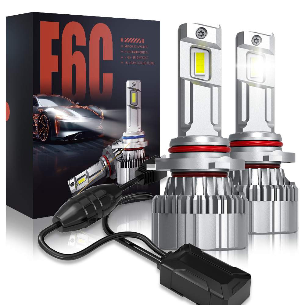 2024 new design Factory wholesale Super Power 65W F6C h4 h7 led car headlight 11000LM 9005 HB3 H13 H3 H4 H7 880 h4 light bulb