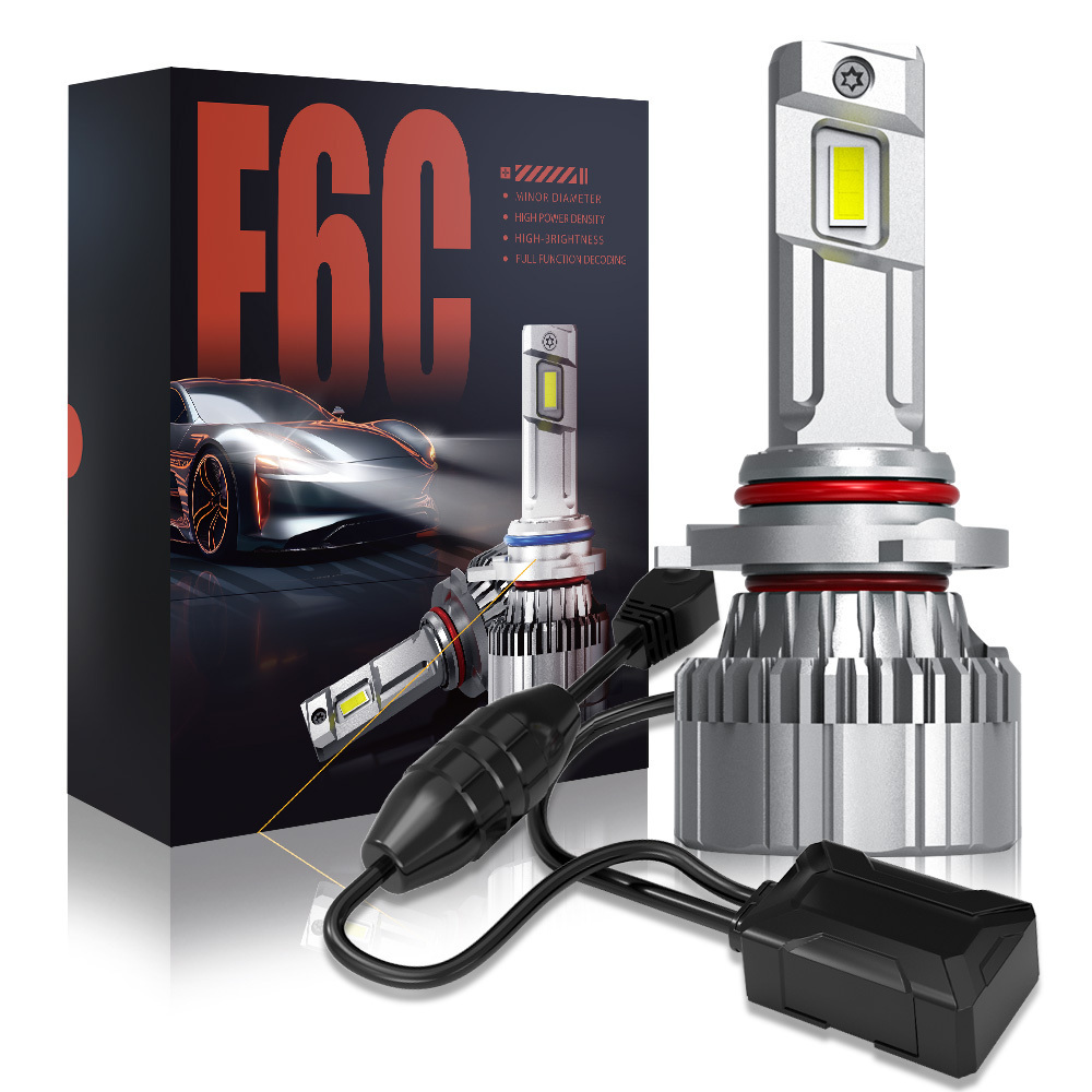 2024 new design Factory wholesale Super Power 65W F6C h4 h7 led car headlight 11000LM 9005 HB3 H13 H3 H4 H7 880 h4 light bulb