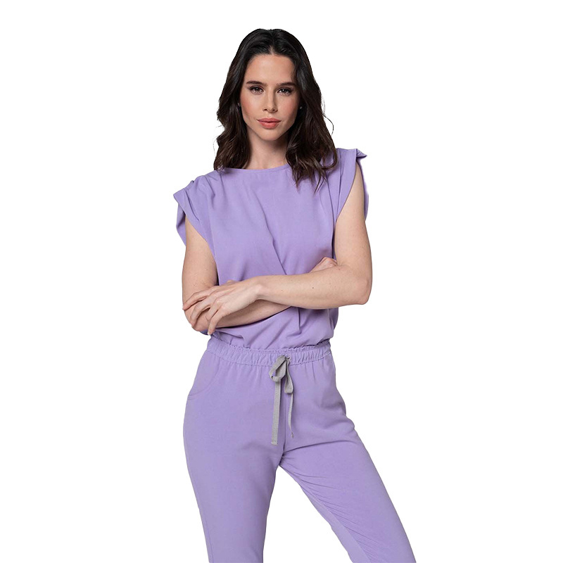 Yuhong Unisex Uniforme De Hospital Top Sleeveless Shoulder Pads Uniforms Women Scrub Set Nurse Pants Nursing Scrubs Uniform Sets