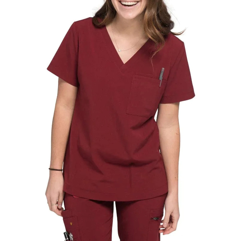 Yuhong plus size srubs medical uniform nurse cotton pregnant nursing with pockets 3 piece nurses maternity scrubs suit