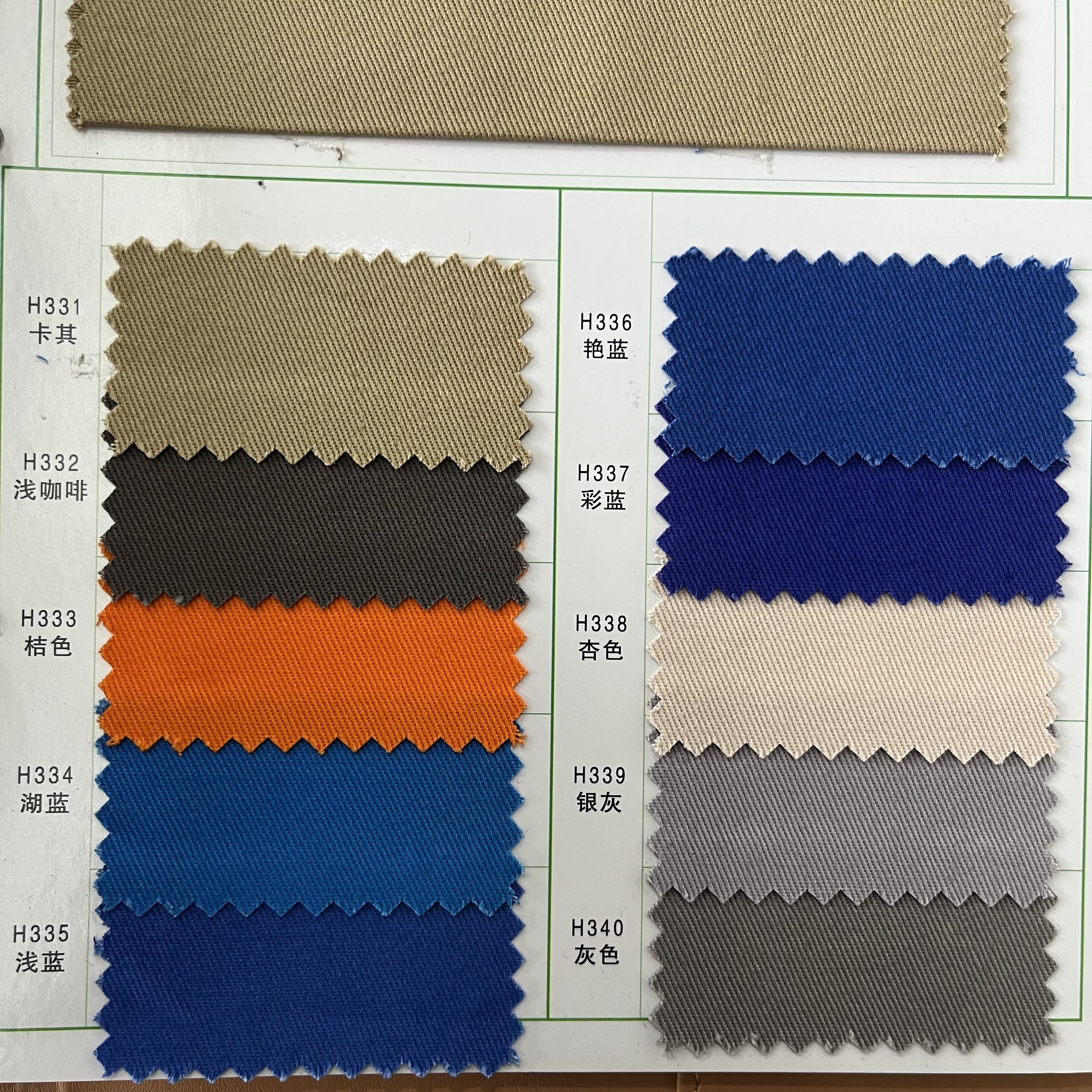 Long-term spot supply Ready to ship 100%cotton Twill 3/1 thick yarn card fabric Spec 16*12 | 108*56 fabric