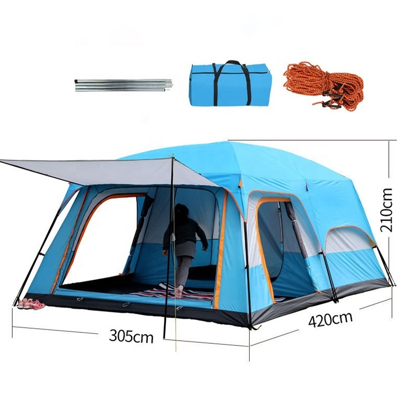 Outdoor Waterproof 8-12 person camping Hiking Beach Folding Automatic Popup Instant Camping Tent