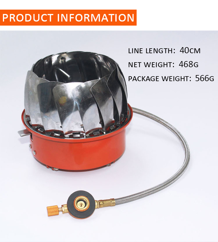 Outdoor butane gas cartridge windproof camping  lotus gas burner stove Mini Portable Cooking Picnic fireplace garden