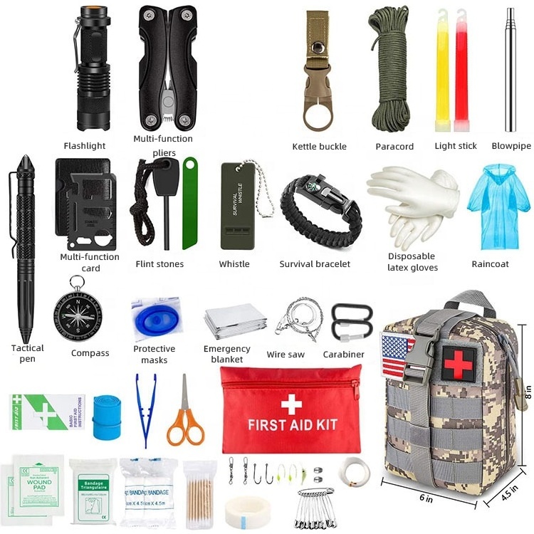 wholesale camping and hiking gear tactical  tools  emergency camping  accessories outdoor gears survival kits